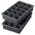 Tovolo Perfect Cube Ice Mold Trays  Sturdy Silicone  Fade Resistant  1-25  Cubes  Set of 2  Charcoal