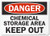 SmartSign  Danger - Chemical Storage Area  Keep Out  Sign   10  x 14  Aluminum SmartSign  Danger - Chemical Storage Area  Keep Out  Sign   10  x 14  Aluminum