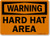 SmartSign  Warning - Hard Hat Area  Sign   10  x 14  Aluminum