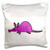 3D Rose Funny Purple Aardvark Cartoon Pillow Case  16  x 16