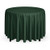 Mill   Thread - 108  Round Premium Tablecloth for Wedding-Banquet-Restaurant - Polyester Fabric Table Cloth - Hunter Green