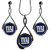 NFL New York Giants Tear Drop Necklace And Earrings Set