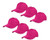 Gelante Plain Blank Baseball Caps Adjustable Back Strap Wholesale Lot 6 Pack Hot Pink