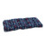 Pillow Perfect Outdoor/Indoor Anchor Allover Arbor Wicker Loveseat Cushion, Navy