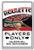 Roulette Player Aluminum Sign Parking Wheel Gambler Gamble las Vegas Casino   Indoor-Outdoor   14  Tall