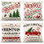 ZJHAI Christmas Pillow Covers 20x20 Inch Set of 4 Farmhouse Pillow Covers Holiday Rustic Linen Pillow Case for Sofa Couch Christmas Decorations Throw Pillow Covers