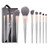 Professional Makeup Brushes - Highend Makeup Brushes Premium Synthetic Makeup Brush set Foundation Blush Contour Concealer Blending Powder Liquid Cream Face Eyeshadow Brushes Kit Silver