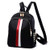 Backpack Purse for Women Small Rivet Rucksack Fashion Mini Daypack Shoulder Bag Ladies red white