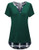 Patchwork Shirt Women Ladies Plaid Clothing Short Sleeve Tops Hi Low Hem Blouse Stylish Trendy Color Block Dressy Work Blouse Office Wear Shirttail Buffalo Check Flowy Tunics Blackish Green X-Large