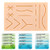 Suture Refill Kit for Medical and Vet Students  Portable Silicone Stitching Pad with Pre-Cut Wounds   Various Suture Threads and Needles  Ideal Practice Suture Training Kit Education Use Only