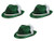Beistle S60208AZ3 Forest Green Vel-Felt Alpines OSFM White
