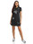 oodji Ultra Women s Relaxed-Fit Jersey Dress  Black  Large