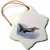 3dRose F-16 Jet Aircraft Snowflake Porcelain Ornament  3-Inch