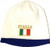 Italy Italia Embroidered Beanie Cap Winter Hat White