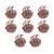 hatatit 8 Pieces Fall Pumpkin Napkin Rings Thanksgiving Vintage Napkin Ring Holders Halloween Pumpkin Dinner Tables Rings for Dinner Parties Weddings Family Gatherings Table Decoration