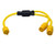 Conntek YL630L620 3FT Y 30 Amp Adapter Cord NEMA L6-30P to NEMA L6-20R 20 Amp, 250-volt