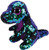 Ty Flippables Crunch The Green/Purple Sequin Dragon - 6"
