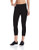 Jockey Women s Capri Legging with Wide Waistband  Deep Black  X-Large