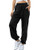 HeSaYep Women s High Waisted Sweatpants Workout Active Joggers Pants Baggy Lounge Bottoms Black XL