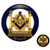 Mason Double Columns Auto Emblem Lapel Pin Masonic Combo Pack