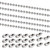 LANBEIDE 32 Feet Stainless Steel Ball Chains Necklace 4mm with 20pcs Matching Connectors Silver Bead Chain Sets for Crafting Jewelry Making