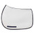 TuffRider Basic All Purpose Saddle Pad W-Trim - White-Navy Standard