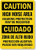SmartSign Caution - High Noise Area  Hearing Protection Required  Bilingual Sign   10  x 14  Plastic