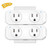 WiFi Smart Plug socket for use with Alexa Echo/Google Home/IFTTT, OUKITEL dual mini smart socket, remote control, timer, no hub required, ETL Listed-2 Pack
