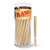 RAW Cones Classic Lean Size   50 Pack   Natural Pre Rolled Rolling Paper with Tips   Packing Sticks Included