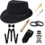 Ziyoot Gatsby Accessories for Men 20s Gangster Costume Set Manhattan Fedora Hat 