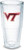 Tervis Virginia Tech University Emblem Individual Tumbler  24 oz  Clear -