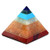 Healing Crystals India Chakra Pyramid Stone - Spiritual Reiki Healing Quartz Crystal Stones - 7 Energy Charged Chakra Stones- 50-60mm