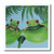 3dRose ht443723 2 Tree Frogs on a Big Palm Leaf-Iron on Heat Transfer for White Material  10 by 10-Inch