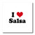 3dRose ht165603 I Love Salsa-Iron on Heat Transfer for White Material  10 by 10-Inch
