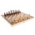 Hey! Play! Chess Set with Folding Wooden Board-BeginnerS Portable Classic Strategy   Skill Game for Competitive 2-Player Family Fun