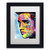 Trademark Fine Art Elvis Presley by Dean Russo, White Matte, Black Frame 11x14-Inch