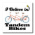 3dRose ht1055853 I Believe in Tandem Bikes-Iron on Heat Transfer for White Material  10 by 10-Inch