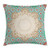 Ambesonne Moroccan Throw Pillow Cushion Cover  Ottoman Mosaic Art Pattern with Oriental Floral Forms Antique Scroll Ceramic Boho  Decorative Square Accent Pillow Case  16  X 16   Cream Turquoise