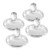 Glencairn Crystal Official Whiskey Tasting Glass Lid  Topper for Glencairn Whisky Glass  Set of 4