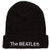 The Beatles White Album Logo Knit Beanie - Black