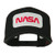e4Hats-com NASA Logo Embroidered Patched Mesh Back Cap - Black OSFM