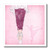 3dRose ht258983 Ballet Dancer in Pink-Iron on Heat Transfer for White Material  10 by 10-Inch