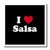3dRose ht165593 I Love Salsa-Iron on Heat Transfer for White Material  10 by 10-Inch
