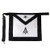FunYan Masonic Apron Blue Lodge Master Mason Leather Apron Black Ribbon Borders