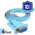 CableRack 6ft Rollover Console Cable DB9 Female to RJ45 Male for Cisco 72-3383-01 Baby Blue 10-Pack