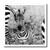 3dRose ht983413 Zebra Baby in Black and White  Taken in Tanzania-Iron on Heat Transfer for Material  10 by 10-Inch  White