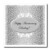 3dRose ht388873 Silver and White Anniversary Iron on Heat Transfer for White Material  10 by 10-Inch