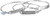 Guess 3 Piece Tension ID Silver Bangle Bracelet
