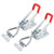 uxcell 661lbs Holding Capacity Iron Pull-Action Latch Adjustable Toggle Clamp  2 Pcs