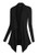 Urban CoCo Women s Drape Front Open Cardigan Long Sleeve Irregular Hem M  Black